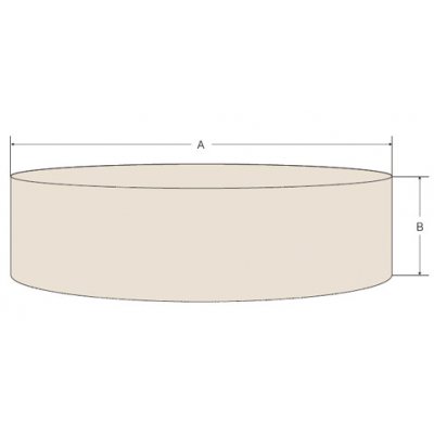 SPA Cover Round Size L beige,  212 x 68 cm, heavy duty 600D Polyester