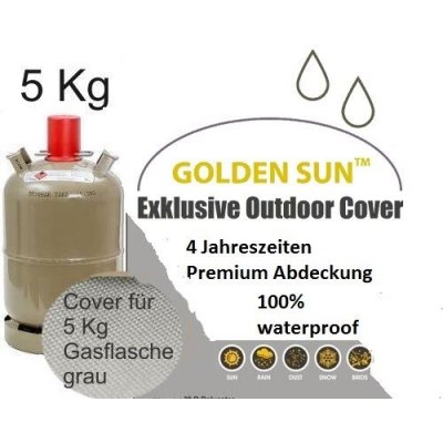 Premium Cover, Schutzhlle fr Gasflasche, Size M, 5 Kg, sterling grey