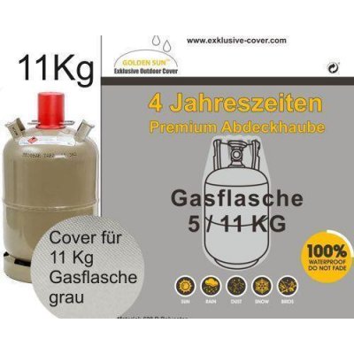Premium Cover, Schutzhlle fr Gasflasche, Size L, 11 Kg, sterling grey