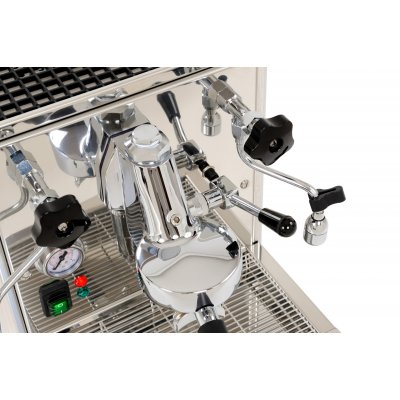 La Scala Butterfly Espresso Maschine L/1 (Inox), 2 Kreislaufsystem, 15 Bar, 1300 Watt, Wassertank 2,7 Liter