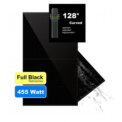 22 x FS455 Solarmodul, 420 Watt, Full Black, Full Screen inkl. Montagematerial